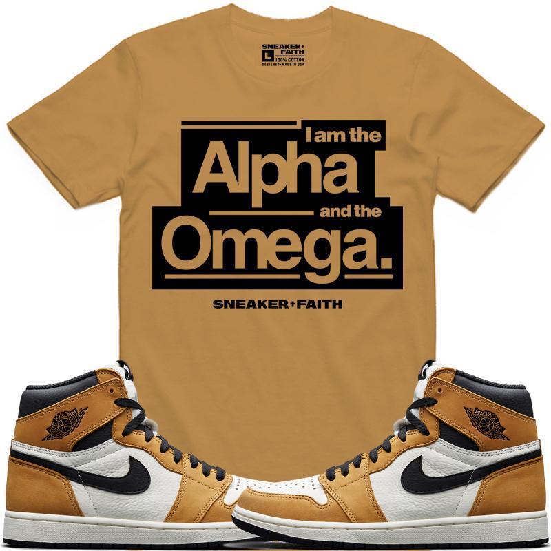 ALPHA OMEGA Sneaker Tees Shirt - Jordan Retro 1 Rookie of the Year ROY