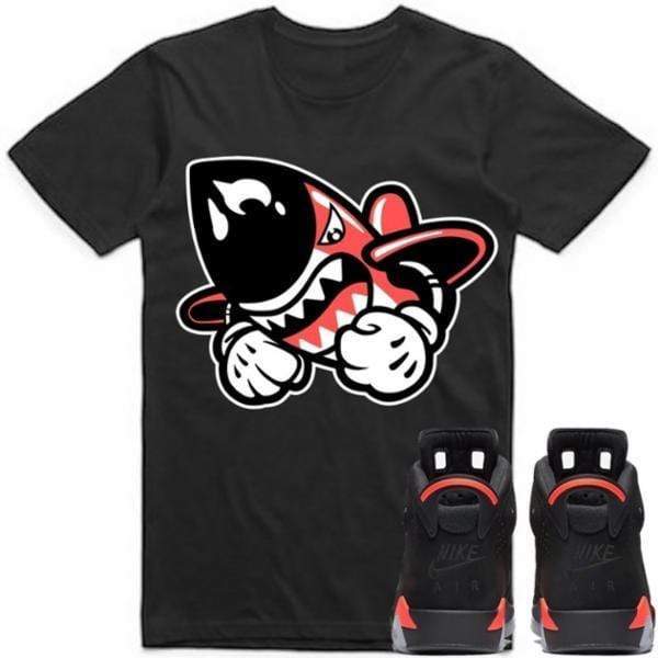 Air Jordan 6 Black Infrared Sneaker Tees Shirt - INFRARED BRUISER