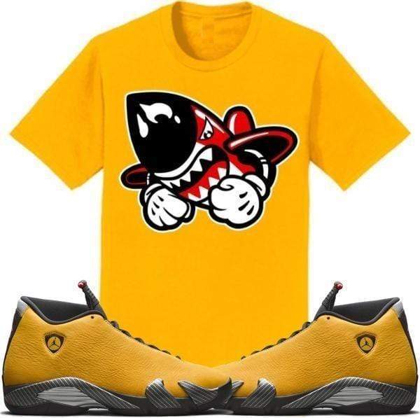 Jordan 14 Reverse Ferrari Sneaker Tees Shirt - BRED BRUISER