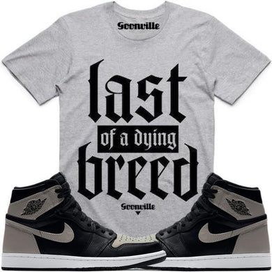 DYING BREED Grey Sneaker Tees Shirt - Jordan 1 Shadow