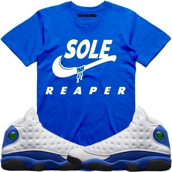 SOLE REAPER Sneaker Tees Shirt - Jordan 13 Hyper Royal