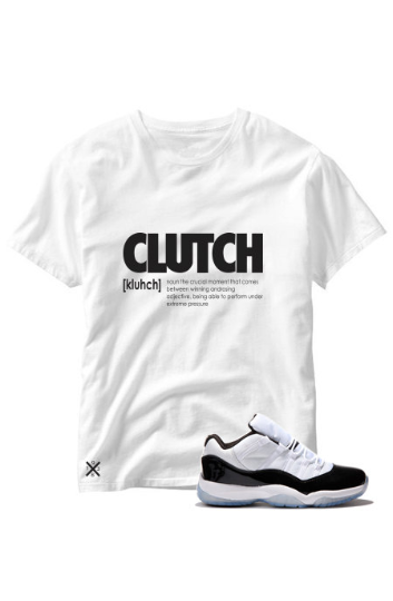 Jordan 11 Concord Low Tee Shirt - Mens Clutch Untuckt