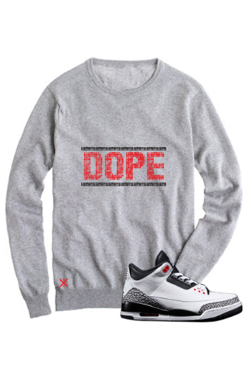 Untuckt Dope Crew Neck Matches Air Jordan 3 Infrared