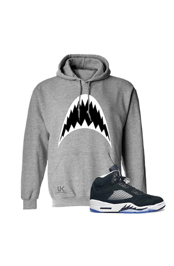 Untuckt –Grey Predator Hoody Matches Air Jordan 5 Oreo