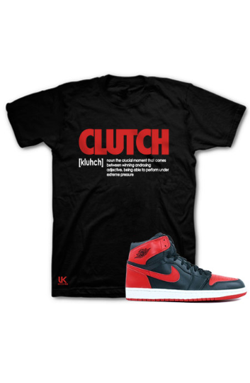 Untuckt – Clutch T Shirt Matches Air Jordan 1 Bred