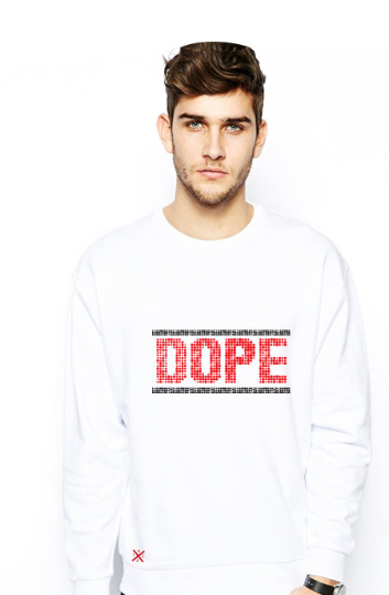 Air Jordan 2 Infrared Cement's White Untuckt - Dope Crew Neck