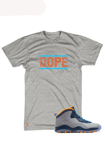 Air Jordan 10 Bobcats' Untuckt - Grey Dope T Shirt