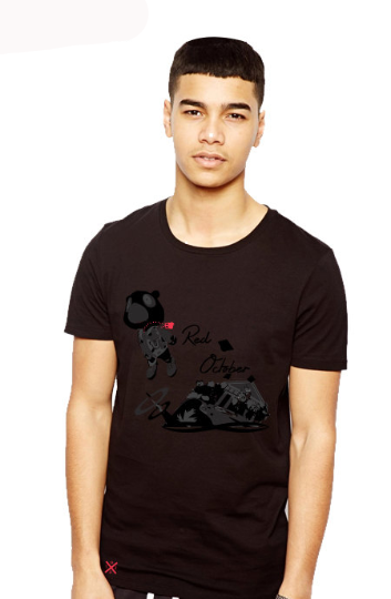 Black Air Yeezy 2's Untuckt Black October T-Shirt