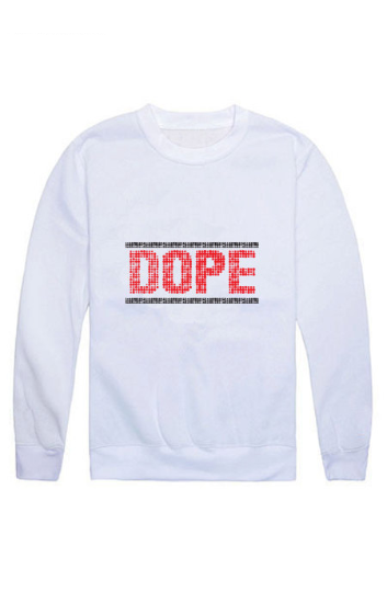 Air Jordan 2 Infrared Cement's White Untuckt - Dope Crew Neck