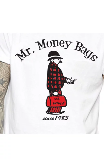 Air Jordan 3 Infrared's White Untuckt – Mr. Money Bags T-shirt