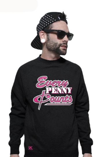 Untuckt – Black “Every Penny Counts” Crew Neck