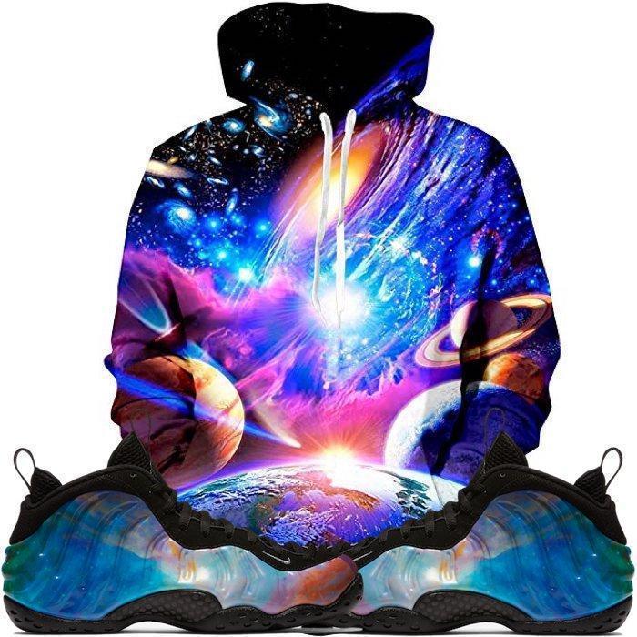 Alternate Galaxy Foamposites Sneaker Match Hoodie