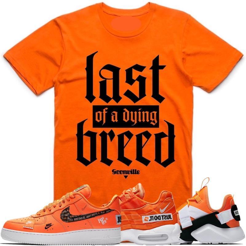 DYING BREED Orange Sneaker Tees Shirt - Nike Air Just Do It