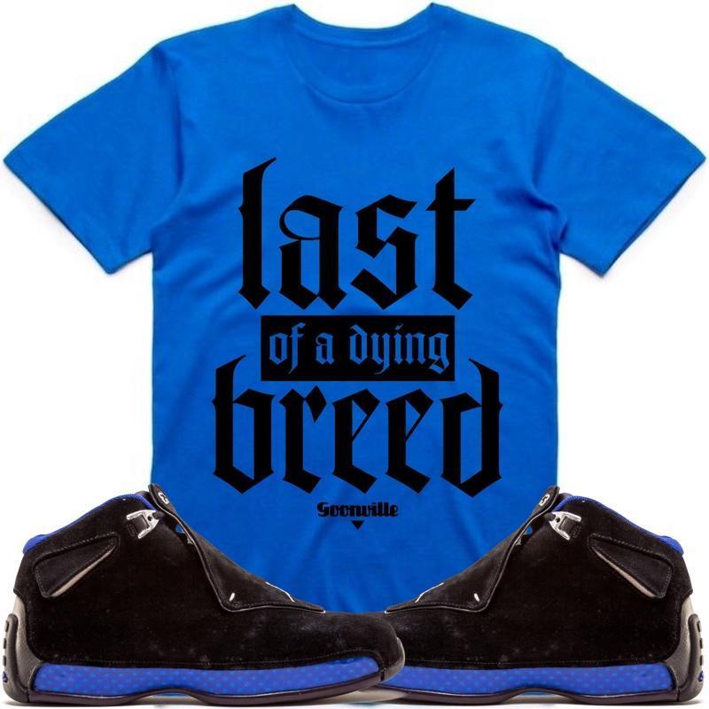 DYING BREED Sneaker Tees Shirt - Jordan 18 Black Royal