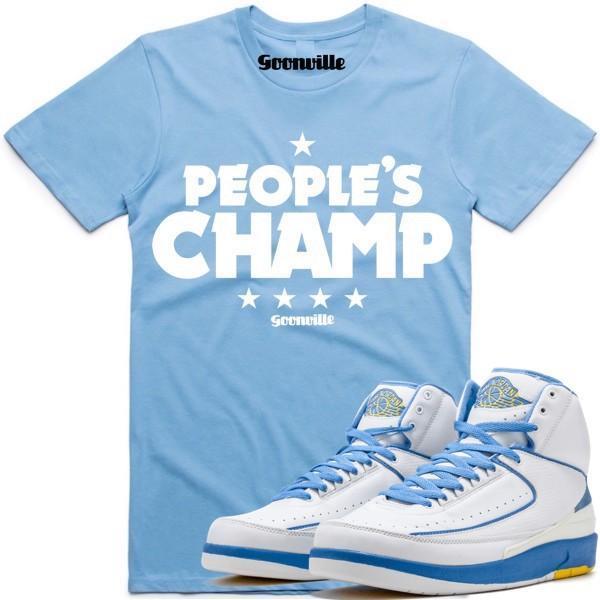 PEOPLES CHAMP Red Sneaker Tees Shirt - Jordan 11 Win Like 96