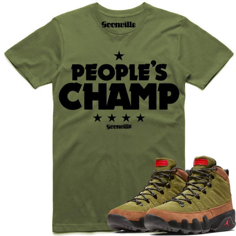 PEOPLES CHAMP Sneaker Tees Shirt - Jordan 9 Beef Broccoli