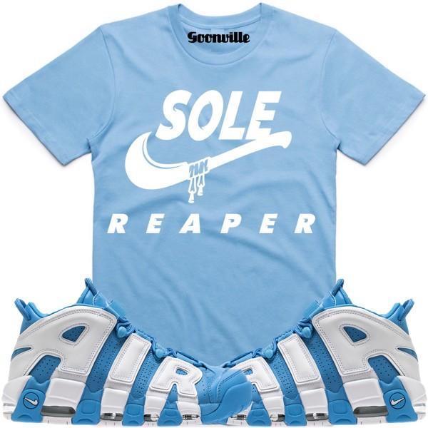 SOLE REAPER Carolina Sneaker Tees Shirt - Uptempo UNC