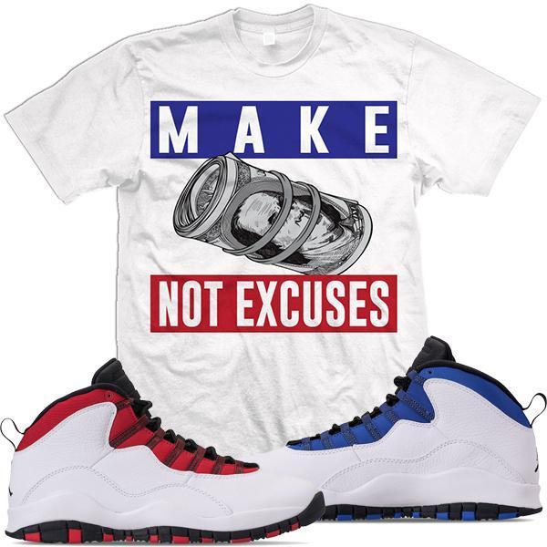 Jordan 10 Westbrook Match Sneaker Tees Shirt - EXCUSES