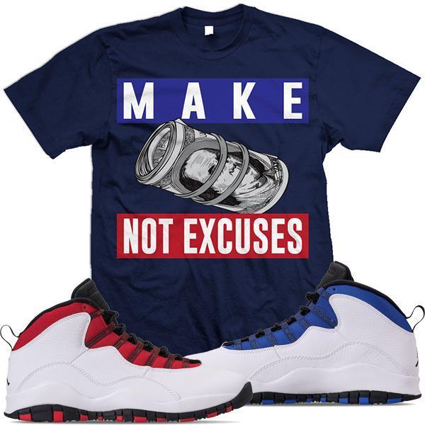 Jordan 10 Westbrook Match Sneaker Tees Shirts - EXCUSES