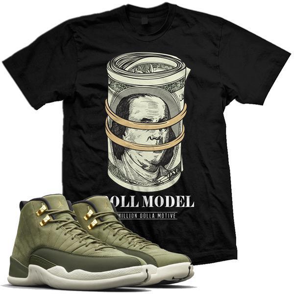 Jordan 12 Olive Chris Paul Match Sneaker Tees Shirt - ROLL MODEL