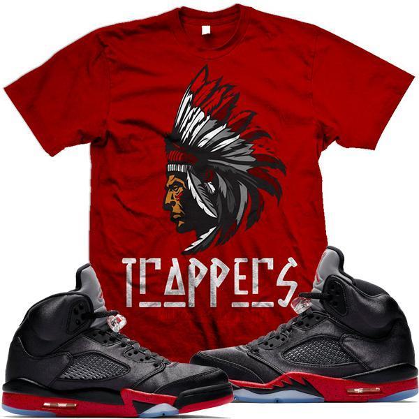 Jordan Retro 5 Satin Sneaker Tees Shirt to Match - TRAPPERS