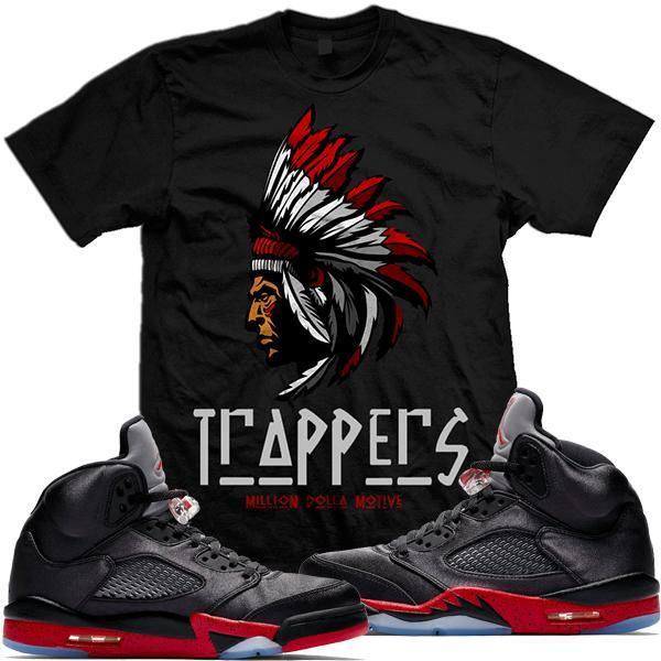 Jordan Retro 5 Satin Sneaker Tees Shirts to Match - TRAPPERS