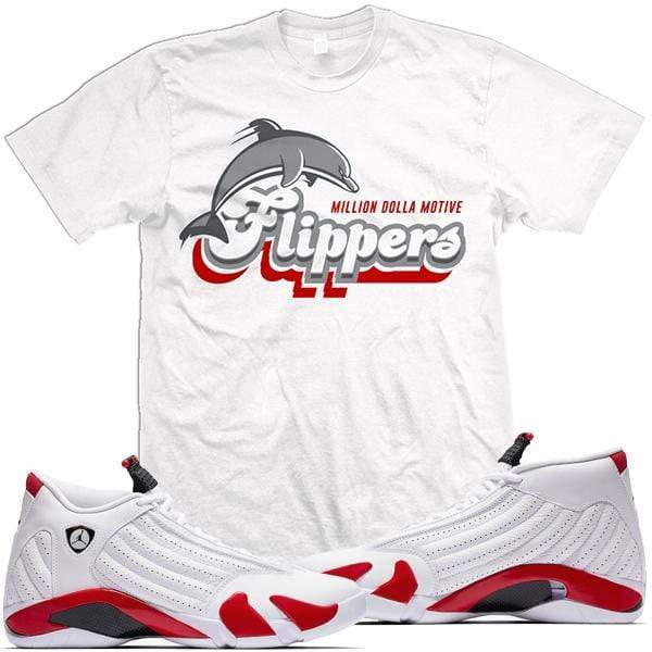 Jordan 14 Candy Cane 2019 Match Sneaker Tees Shirt - FLIPPERS