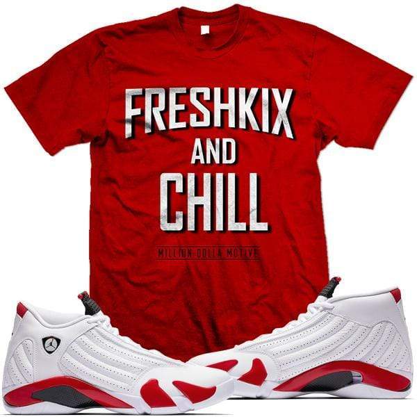 Jordan 14 Candy Cane 2019 Match Sneaker Tees Shirt - FRESHKIX