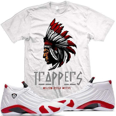 Jordan 14 Candy Cane 2019 Match Sneaker Tees Shirt - TRAPPER