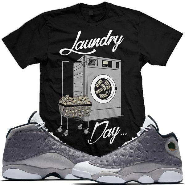 Jordan Retro 13 Atmosphere Grey Match Sneaker Tees Shirt - LAUNDRY DAY