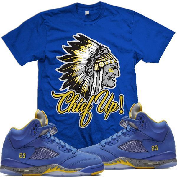 Jordan Retro 5 Alternate Laney JSP Match Sneaker Tees Shirt - CHIEF UP