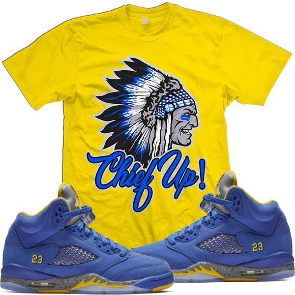 Jordan Retro 5 Alternate Laney JSP Match Sneaker Tees Shirt - CHIEF UP