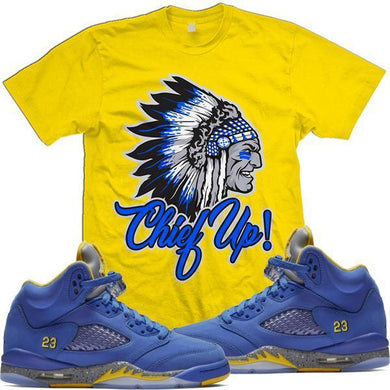 Jordan Retro 5 Alternate Laney JSP Match Sneaker Tees Shirt - CHIEF UP