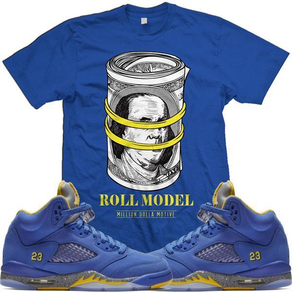 Jordan Retro 5 Alternate Laney JSP Match Sneaker Tees Shirt - ROLL MODEL