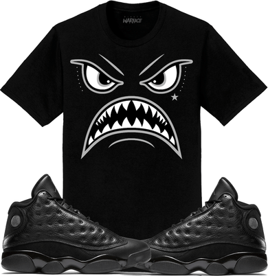 Jordan 13 Cap and Gown Sneaker Tees Shirt - OREO WARFACE