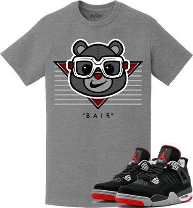 Jordan Retro 4 Bred 2019 Sneaker Tees Shirt - BAIR HEAD