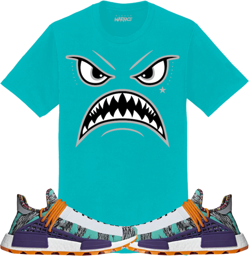 Adidas Pharrell Hu NMD Solar Pack Sneaker Tees Shirt to Match - OREO WARFACE