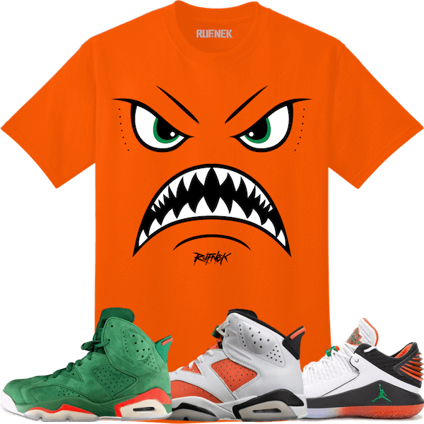 Air Jordan 6 Gatorade Sneaker Tees Shirt to Match - WARFACE