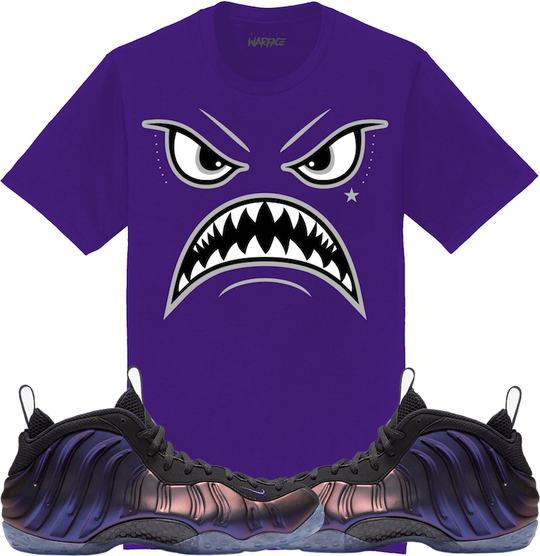 Eggplant Foamposites Sneaker Tees Shirt to Match - OREO WARFACE