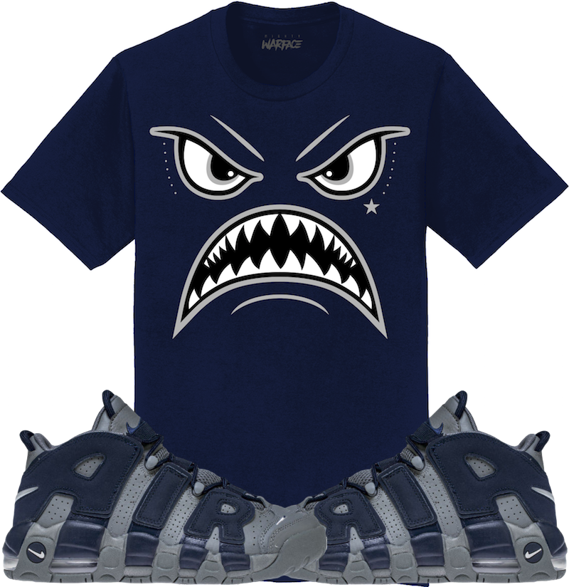 Hoyas Uptempo Sneaker Tees Shirt to Match - OREO WARFACE