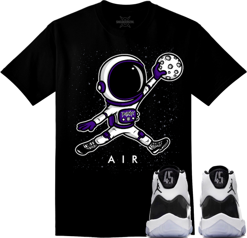 Jordan 11 Concord Sneaker Tees Shirt to Match - JAMSTRONAUT