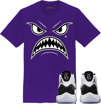 Jordan 11 Concord Sneaker Tees Shirt to Match - OREO WARFACE