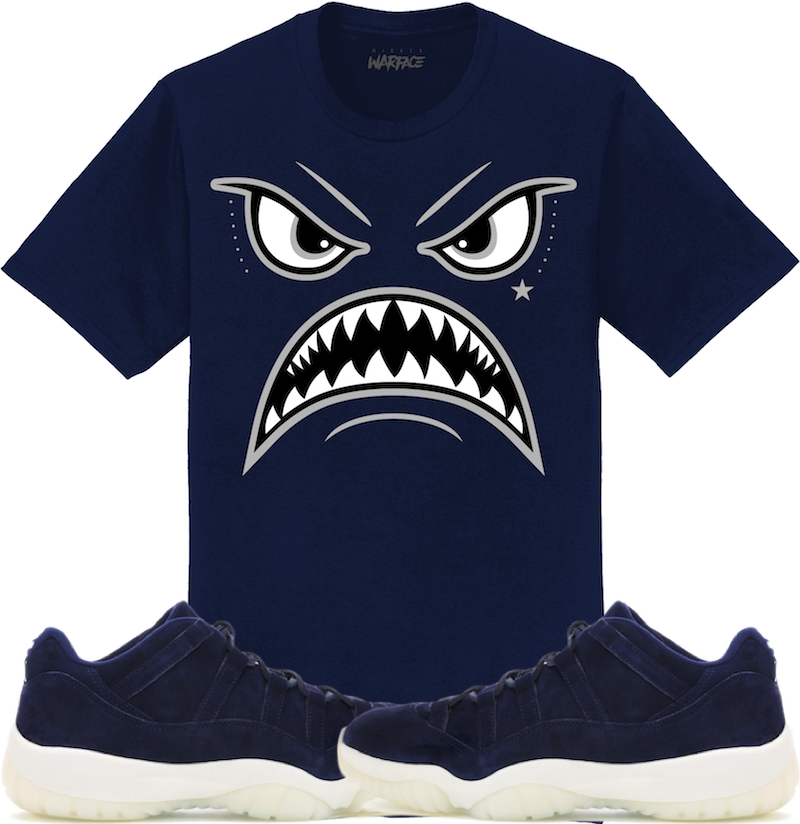 Jordan 11 Low Jeter Sneaker Tees Shirt to Match - OREO WARFACE