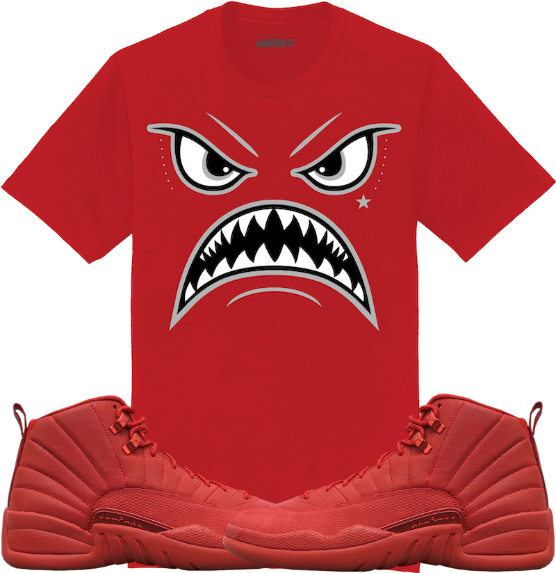 Jordan 12 Gym Red Sneaker Tees Shirt - OREO WARFACE