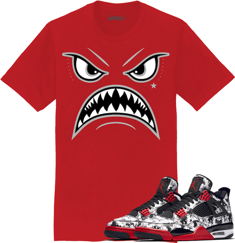 Jordan 4 Tattoo Sneaker Tees Shirt - OREO WARFACE
