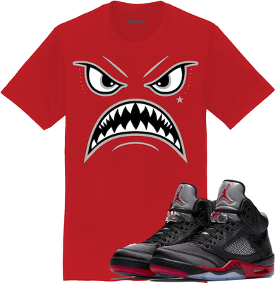 Jordan 5 Satin Sneaker Tees Shirt to Match - OREO WARFACE