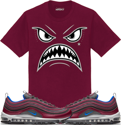 Nike Air Max 97 Maroon Sneaker Tees Shirt to Match - OREO WARFACE