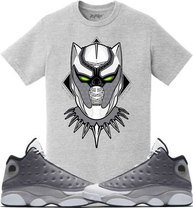 Jordan 13 Atmosphere Grey Sneaker Tees Shirt to Match - PANTHER