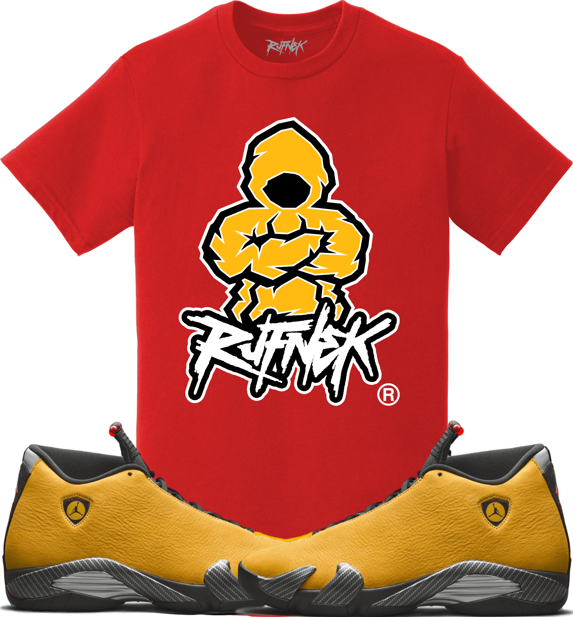 Jordan 14 Reverse Ferrari Yellow Sneaker Tees Shirt - SUPER SOULJAH