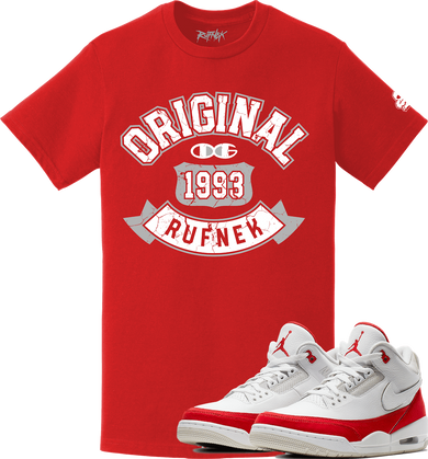 Jordan 3 Tinker University Red Air Max Sneaker Tees Shirt - OG CHAMP